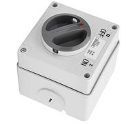 Dioche Interruttore On/off Rotativo con Isolamento Antipolvere con Blocco di Sicurezza, 250 V, Resistente Agli Urti, Grado di Protezione IP66, Materiale PC Ignifugo Durevole (2P32A)