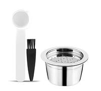 Dioche Le Capsule di caffè Riutilizzabili in Acciaio Inossidabile e la Spazzola per Cucchiaio Sono Compatibili con Le Macchine da caffè K-FEE. Un Design, Sono Un'alternativa Perfetta Alle Capsule