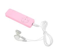 Dioche Lettore MP3 Mini Lettore Musicale Portatile con Supporto Audio Senza Perdita di Dati Fino a 64 GB per Studenti Che Corrono in Viaggio Materiale ABS (Rosea)