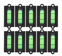 Dioche Livella a Bolla Adesiva Accessorio per Treppiede per Regolazione del Livello della Staffa in Plastica da 10 Pezzi - Livello Universale per un'installazione Accurata, Uso Esterno Durevole,