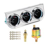 Dioche M10x1 52mm 3 In Indicatore di Temperatura per Auto + Pressione dell'olio + Strumento Combinato di Tensione per Veicoli a 12 V e Uso Marino