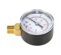 Dioche Manometro Idraulico per Filtro della Piscina da 50 Mm, Manometro Idraulico con Doppia Scala, Misurazione PSI, per Sistemi di Piscine, Montaggio Laterale con Filettatura in Ottone (2)