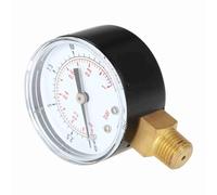 Dioche Manometro Idraulico per Filtro della Piscina da 50 Mm, Manometro Idraulico con Doppia Scala, Misurazione PSI, per Sistemi di Piscine, Montaggio Laterale con Filettatura in Ottone (1)