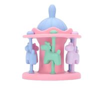 Dioche Massaggiagengive Baby Massaggiagengive Giostra in Silicone Sonaglio Giocattolo per Bambini | Infantile Dalla Struttura Morbida per la Stimolazione Visiva | Sicuro per i Bambini | Design