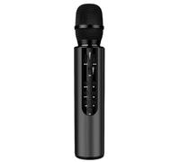 Dioche Microfono Karaoke Portatile, Microfono in Miniatura per Bambini, Lettore KTV Domestico, Essenziale per Feste in Famiglia, qualità Audio Ad Alta fedeltà (BLACK)