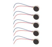 Dioche Micromotore Vibrante Piatto 10mm X 2mm 5 Pezzi DC 3V 80mA 10x2mm per Telefoni Cellulari e Cercapersone - Motore a Spazzole DC Durevole e Ad Alte Prestazioni da 11000 Giri/min (27mm)