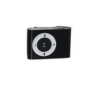 Dioche Mini Lettore MP3 USB Portatile, Lettore Musicale Clamp/Holder-on in Metallo Impermeabile, Supporta la Scheda TF. (BLACK)