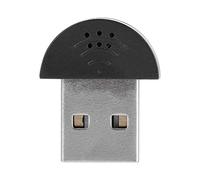 Dioche Mini Microfono Usb Vocale Micro Pc Notebook Connessione Jack M Usb Portatile Mini Studio Speech Microfono Accessori E Video (Nero)