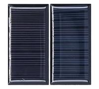 Dioche Mini Pannelli Solari 2 Pezzi 0,25 W 5 V in Silicio Policristallino Resistente Alle Intemperie per Giocattoli Solari, Illuminazione Domestica e Progetti Scientifici