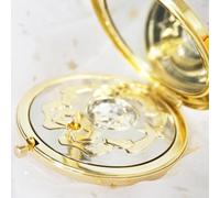 Dioche Mirror Sailor Moon Specchio per il Trucco Anime - Specchio Pieghevole con Design a Stella in Cristallo per Ragazze, Custodia in Metallo Resistente, Cosmetico Accattivante, Idea Regalo Perfetta,