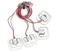 Dioche Modulo LoaHX711 da 200 Kg - Set Sensore di Peso Ad Alta Precisione da 50 Kg con Amplificatore Programmabile | Estensimetro a Mezzo Ponte da 4 Pezzi per Applicazioni su Bilance Elettroniche