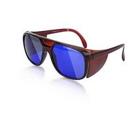 Dioche Occhiali di protezione UV, occhiali di protezione laser Occhiali di protezione anti raggi infrarossi Occhiali di protezione antiriflesso, protezione UV Uomo Donna (rosso)