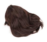 Dioche Parrucca Uomo Corta Marrone Diritta Traspirante Maglia Interna Morbida e Soffice Parrucca Maschile Deformata per la Festa di Halloween Cosplay Vita Quotidiana Fibra Ad Alta