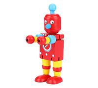 Dioche Personality Wooden Robot Toys for Kids - Red Educational Learning Toy - Design Flessibile Carino Migliora la creatività e l'immaginazione (Rosso)