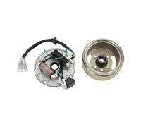 Dioche Pitbike Statore Piastra Magneto Statore Volano Rotore Kit Rame Alluminio per Kick Start Motore PIT PRO PIT Bike