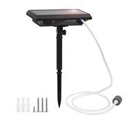 Dioche Pompa Ad Aria Solare da 5,5 V 1, W - Ossigenatore Ricaricabile per Acquari e Stagni, Doppia modalità, Installazione Semplice, Batteria da 4000 MAh, Ideale per la Pesca e l'uso di Emergenza