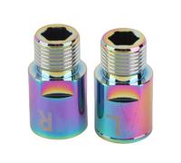 Dioche Prolunga per Pedale Bici Albero di Prolunga per Pedale Bici in Lega Ti con Design per la Riduzione dell'attrito da 20 Mm, Adatto per da Strada/mountain Bike, Migliora il Comfort di Guida e