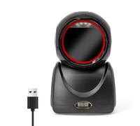 Dioche Scanner di Codici a Barre da Tavolo X3-800 Ad Alta velocità - Lettore di Codici 1D/2D/QR, Compatibile con USB a Mani Libere, Ideale per Vendita Al Dettaglio e Supermercati (BLACK)