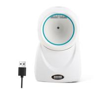 Dioche Scanner di Codici a Barre da Tavolo X3-800 Ad Alta velocità - Lettore di Codici 1D/2D/QR, Compatibile con USB a Mani Libere, Ideale per Vendita Al Dettaglio e Supermercati (WHITE)