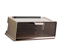 Dioche Scatola Portaoggetti per Router WIFI con Montaggio a Parete - Ciabatta di Grande capacità e Custodia per Cavi per la Casa - Design e Materiali Eleganti (Dimensione media beige 30x13,5x12,5 cm)