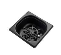 Dioche Sciacquabicchieri da Lavabicchieri Automatico, Lavatazze in Acciaio Inox, Lavatazze Spray Multiforo, Accessorio Lavello con Foro di Scarico (BLACK)