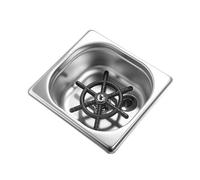 Dioche Sciacquabicchieri da Lavabicchieri Automatico, Lavatazze in Acciaio Inox, Lavatazze Spray Multiforo, Accessorio Lavello con Foro di Scarico (SILVER)