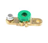 Dioche Scollega 10 Mm Auto 1 Pezzo Testa Verde Batteria per Auto Interruttore di Collegamento Terminale Spegnimento Rapido Accessorio Automatico Compatibile con Terminali Batteria da 10 Mm