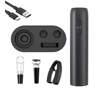 Dioche Set Apribottiglie Elettrico | Apribottiglie Automatico Ricaricabile di Tipo C con Versatore, Tagliacapsule e Tappo Sottovuoto | Perfetto per Feste in Casa, Bar e Regali (KP1125)