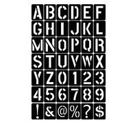 Dioche Set di Stencil Riutilizzabili da 42 pezzi: Modelli di Alfabeto, Numeri e Punteggiatura per Progetti Artistici Fai-da-te, Materiale PP Sicuro, Perfetti per Scrapbooking, Decorazioni per la