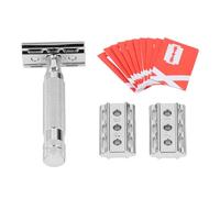 Dioche Set di Trimmer di Sicurezza a Doppio Taglio Set di Strumenti per la Cura dei Capelli Riutilizzabili in Lega di Zinco Premium per Uomo Taglio Professionale Ravvicinato Senza