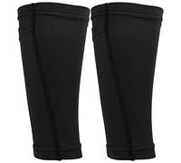 Dioche Shi1 Paio di Ghette da Calcio con Ghette e Maniche a Doppio Strato, Adatte per gli Allenamenti di Calcio, nere. (Adolescente/M)