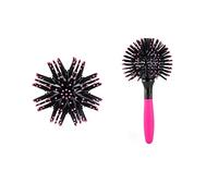 Dioche Spazzola per Capelli Rotonda 3D Calore Strumento per lo Styling dei Capelli a Sfera 360 per Acconciature Ricci Facile Districare e Creare Volume Materiale TPE