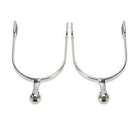 Dioche Speroni a Sfera Inglesi 2 Pezzi Speroni da Cavallo da Donna Occidentali in Acciaio Inossidabile con Sfera a Rullo per Stivali da Equitazione - Migliora Il Controllo della Guida e la