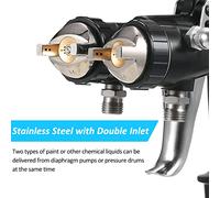 Dioche Spray per Verniciatura Auto Doppio Ugello da 1,4 Mm Macchina a Spruzzo Ad Aria Compressa a Doppia Testa - Strumento Professionale per Verniciatura Auto, Spruzzatura di Precisione per
