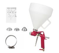 Dioche Spruzzatore di Vernice Porta di Aspirazione da 1/4" Vaso da 6 Litri per Mobili, Armadi e Recinzioni, Ergonomico Ed Efficiente Dal Punto di Vista Energetico, Macchina Professionale per