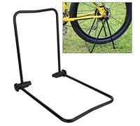 Dioche Stand per Biciclette Pieghevole con Portapattonaggio Regolabile per Parcheggio e Manutenzione in Bici? Porta Bici Interno/esterno con Connettori in Plastica, Design per Risparmiare Spazio