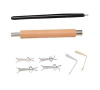 Dioche Strumento per Magneti per Unghie Set di Strumenti per Magneti per Unghie - Magnete per Multifunzionale con Manico in Legno con Guide a Forma di Cuore e Coniglietto