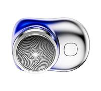 Dioche Tagliabarba Uomo Tagliabarba Portatile Compatto Ricaricabile Mini Tagliabordi Tascabile per Viaggi Home Office Batteria Al Litio in Metallo ABS (BLUE)