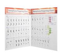 Dioche ￼ Tanner STabella di Diteggiatura del Sassofono | Guida per Principianti per Sax | Padronanza degli Accordi | Carta Patinata Resistente | Portatile e Facile da Usare