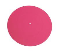Dioche Tappetino in Gomma Tappetino in Gomma Siliconica per Giradischi - Riduzione del Rumore e qualità dei Bassi Migliorata - Misura Universale per Tutte le Marche (PINK)