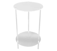 Dioche Tavolino Tavolino in Acrilico Trasparente Trasparente - Comodino Rotondo a 2 Livelli - Moderno per Soggiorno, Camera da Letto e Sala Studio - 50x30x30 Cm