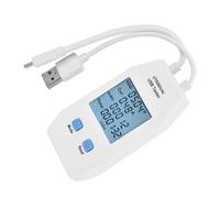 Dioche Tester Tis USB LCD USB Tester UT658 Misuratore di Tensione e Corrente Doppio - Analisi della capacità di Alimentazione in Tempo Reale per Caricabatterie e Cavi - Preciso e Portatile - (UT658