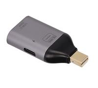 Dioche Usb C Femmina a Mini Displayport Maschio Adattatore in Lega di Alluminio Abs 4K 60Hz Convertitore e Alimentazione Pd per Telefono Cellulare PC Proiettore Monitor