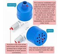 Dioche Valvola a Galleggiante Automatica 20mm DN15 G1/2 Valvola a Galleggiante Automatica | Gestione Efficiente dell'acqua | Materiali | Installazione Semplice | Elevata Durata con Viti in Acciaio