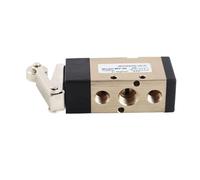 Dioche Valvola di Inversione Pneumatica 1/4 PneumaMV-09, Valvola Meccanica a Ingranaggi a 5 Vie e 2 Posizioni, Lega di Alluminio PT da 1/4 Pollici, Resistente Alla Corrosione, Leggera e Comoda