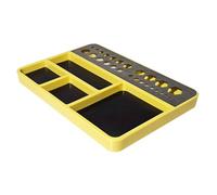 Dioche Vassoio Portapezzi Magnetico per Riparazioni RC - Organizer Durevole con Base Magnetica e Fori Multidimensione, Ideale per Dadi, Bulloni e Piccole Parti - 17,6x12,2 Cm (Diochex86ugk29yf-Y)