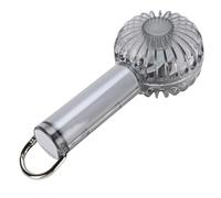 Dioche Ventilatore Portatile Speed Mini Ventilatore Portatile Trasparente con Gancio, Batteria Ricaricabile Integrata da 1200 MAh, Funzionamento Silenzioso a 3 velocità, Adatto per Uso Interno Ed