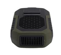 Dioche Ventilatore USB Ricaricabile in Vita Appeso Al Collo Ventola di Raffreddamento Personale Portatile Senza Lama Senza Foglie con Power Bank 6000 MAh per Sport All'aria Aperta (GREEN)