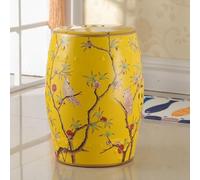 Diodceraic Sgabello Decorativo Stile Cinese In Ceramica Fiori & Farfalle Sgabello Da Giardino Sgabello Da Giardino In Ceramica Boho Per Bagno, Giardino D'Inverno, Patio(S)