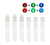 Diodi a catodo/anodo comune LED RGB | Diodi LED RGB a catodo comune/anodo diffuso/trasparente for progetti fai da te(Transparents Cathode-01)